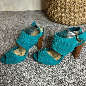 Nine West Teal Heels